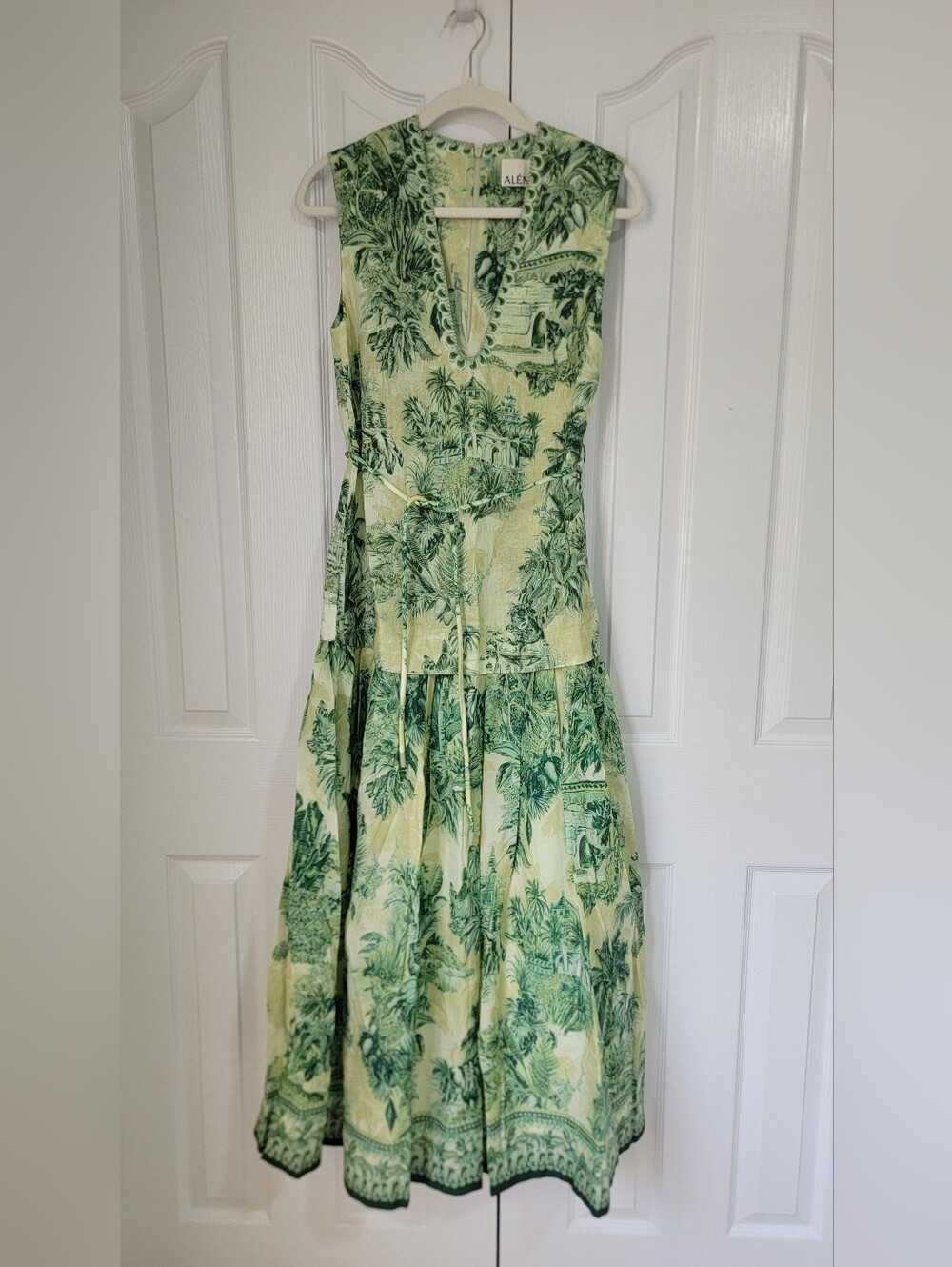Alemais sara midi dress US 2 - Picture 6 of 9